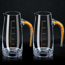 Crystal glass wine divider liquor home antique Chinese style hotel white glass personality creative set 100ml