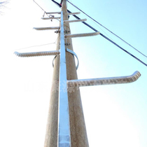 Customized hot-dip galvanized square pipe climbing ladder 18 meters cement pole line maintenance construction climbing ladder hoop climbing ladder