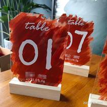 Wedding gift table card seat card Custom table card Sign-in table Creative wedding banquet seat card Acrylic wedding supplies