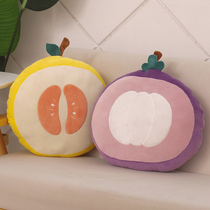 Fruit cushion cartoon sofa small pillow pillow Bedside backrest Office nap pillow round car waistrest