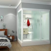 Xileden integrated shower room integrated toilet dry and wet separation glass partition bathroom simple bath room