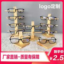  Solid wood glasses display rack Glasses store storage rack Display decoration props sunglasses sunglasses bracket glasses rack