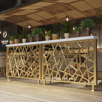 Nordic iron partition guardrail decoration hot pot restaurant card seat partition Hotel low wall bar fence restaurant screen