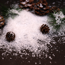 Emulated snowflake artificial permanent dry floating fake snow powder Christmas shop window decoration Photo Photography Wedding history Slime