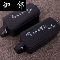  Korean black Xueba creative pencil bag male and female high and junior high school students small fresh cute large capacity simple stationery box
