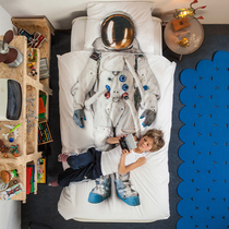 Snurk Astronaut Organic Cotton Three Sets Pure Cotton Summer Boy Childrens Bed Bedding Kindergarten Quilt Cover Thin