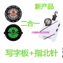Diving notepad refers to the north needle scuba waterproof recording board diving direction table two-in-one compass compass