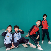 Primary school uniforms spring and autumn suits for boys and girls kindergarten uniforms for children British Academy style graduation photo class uniforms