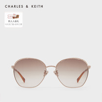 CHARLES&KEITH22 summer new CK3-71280483 ladies numb round frame fashion sunglasses