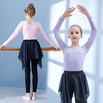 Dance Suit Children Girl Girl Spring Autumn Dance Practice China Dance Suit Ballet Dresses Latin Dance Dress Body Clothes