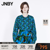(Shopping mall same) JNBY Jiangnan cloth 21 autumn new shirt long sleeve short print 5L6230580