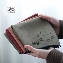 Pure cotton thick tea towel strong absorbent tea towel kung fu tea set accessories tea tray tea pot mat