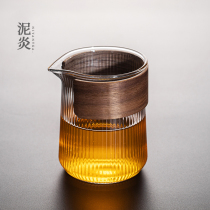 Gongpai glass heat-resistant thickening uniform Cup male cup tea divider Japanese kung fu tea set accessories tea leak set filter