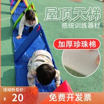 Body intelligent teaching aids Roof ladder Kindergarten sports toys Childrens sensory integration training equipment Crawling and jumping balance