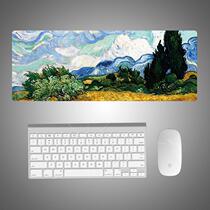 Van Gogh art oil painting oversized rubber mouse pad personality scenery customized to make mouse pad a generation hair