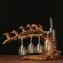 Eurostyle Creative Red Wine Rack Swing wine glass shelf Home Decorative Wine Rack Restaurant Wine Cabinet Resin Handiwork