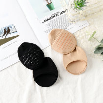 4 double dress lovers full cotton spot glue anti slip short socks Stealth soft shallow mouth boat socks sponge cushion anti-wear half-yard foot cushion