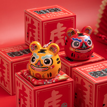 Shangzhuang Year of the Tiger Ceramics Ornives Opening Gifts Save Money Savings Cats 12 Zodiac Mascot Custom logo