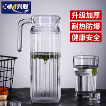 Cool kettle household cold kettle glass heat-resistant juice pot large capacity white open kettle bubble teapot duck pot