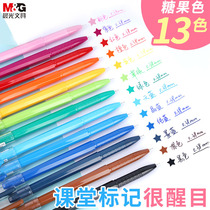 Morning light new popular color gel pen agp62403 students use 0 38 full needle tube thin head water pen to take notes special color pen refill Green Red Orange pink blue purple pen stationery