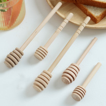 Honey access stick wood long handle stirring stick commercial maltose whipped stick Home taking honey special spoon No lacquer