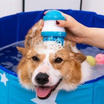 Dog bathing brush Divine Instrumental Kirchai Dog Pet Massage Set Hand Storage Dilutive Bath Lotion Rubbing Cat Supplies