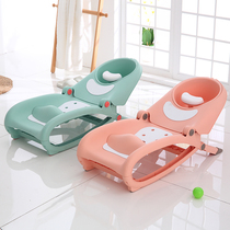 Children's shampoo recliner foldable chair infant hair washing artifact household baby shampoo bed stool