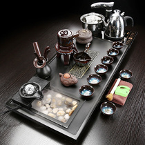 Ugin Stone Tea Set Suit Home Running Water Tea Tray Suit Modern Minima Ceramic Purple Sand Atomization Small Tea Table Whole Set