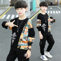 Boy necropolis Spring autumn clothes 2022 New children Long sleeves T-shirt blouses in spring CUHK Childrens clothes hit undershirt T