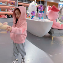 Fall in love with pretty girl girl coat sweater thick childrens dress spring and autumn winter clothes parent-child baby autumn and winter 2021 New