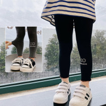 Girl Beats Bottom Pants Spring Autumn Outwear Children Spring Pants 2022 New female baby Han version slim stretch pants