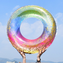 Colorful swimming ring Adult thickened net red inflatable lifebuoy Children 3 years old 6 adults swimming ring girls armpit floating ring