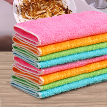 Bamboo fiber thickened not easily stained with oil Easy to clean dishcloth Dishcloth Absorbent to oil Home Kitchen Special Dishcloth