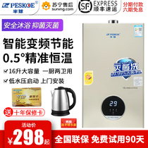 Hemisphere gas water heater 12 liters of natural gas intelligent constant temperature forced discharge liquefied gas instant gas household bath