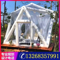 Outdoor hotel inflatable bubble house Starry Sky Tent Net red homestay scenic resort villa closed air pull some hot pot style