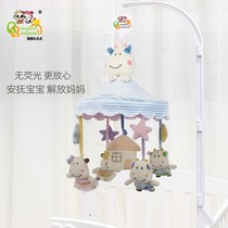 Crib bell Music swivel headboard Suzuki art bed hanging newborn 0-6 month appeasement toy baby rattle