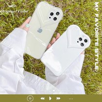 Simple Stereo Love lens for iPhone12 11ProMax Apple Xsmax phone case xr78plus