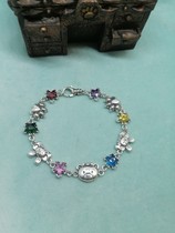 Pure silver 925 Cute panda butterfly bear paw pentagonal star drill mixing series effect map