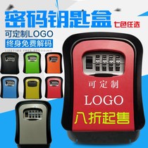 Decoration site Cats Eye password key box wall-mounted key storage box storage box homestay LOGO