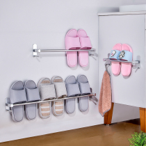Bathroom trailer rack wall-mounted non-punching toilet toilet rack storage artifact bathroom drain shoe rack