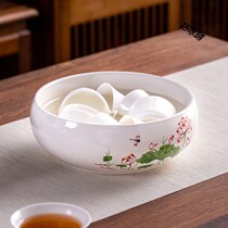 Ceramic large tea washing Cup Tea Cup storage tea bowl kung fu tea set accessories tea ceremony zero with washing tea cup bowl