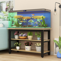 Fish tank shelf Steel wooden fish tank bottom cabinet Turtle tank frame Metal base bottom cabinet Fish tank table Simple fish tank cabinet customization