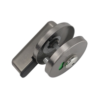 Public health partition hardware accessories stainless steel indicator lock with no one indicator lock toilet door buckle