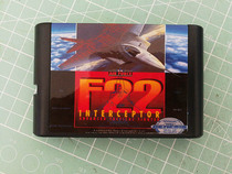 Flying shooting] Sega MD card Sega game Black Card 16 bit F-22 interceptor US version