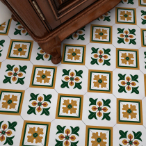 Nordic Kitchen Anti-Oil Stickers Self-Glued Ground Wall Retouching Decorated Toilet Waterproof Floor Sticker Tile Stickers