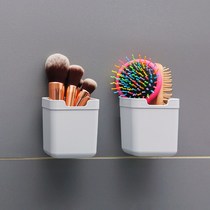 Head comb storage rack bathroom wash table storage wall hanging piece comb storage barrel toilet table wall hanging wall