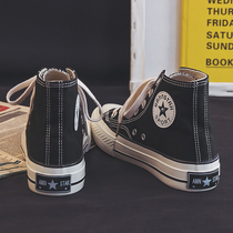 Ins tide shoes high-top canvas shoes female students all-match cloth shoes 2022 autumn and winter ulzzang new autumn board shoes