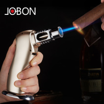 Jobon Zhongbang inflatable lighter windproof cigar lighter point incense moxibustion barbecue baking igniter long mouth