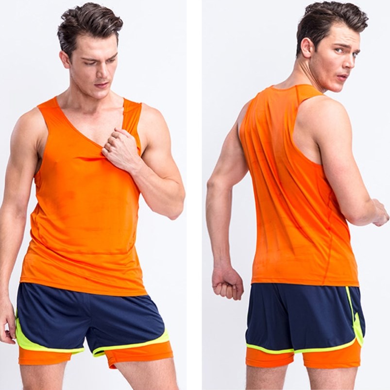Childrens track and field suit suit Mens and womens running suit Students  college entrance examination sprint long-distance running track and field competition training suit can be printed