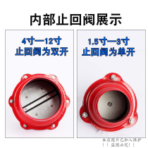 Bottom valve suction water pump check valve self-priming pump suction machine filter water water hose water hose cage head agricultural casting subway